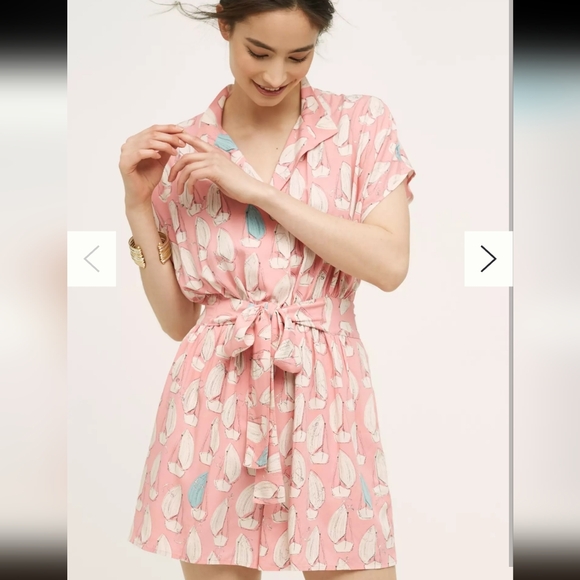 Anthropologie Maeve Sailboat Romper - Picture 1 of 4
